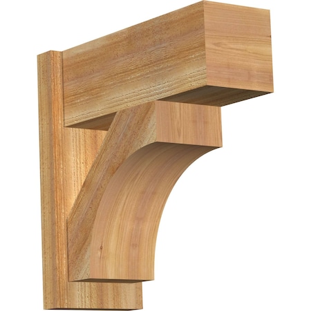 Ekena Millwork Westlake Block Rough Sawn Outlooker, Western Red Cedar, 8"W x 20"D x 20"H OUT08X20X20WTL05RWR